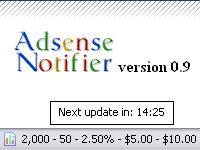 adsense notifier - visualizzazione statusbar