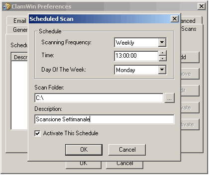 ClamWin Free Antivirus 0.88 released 1 Clamwin scheduled