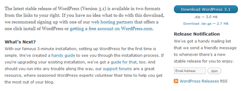 wordpress 3.1