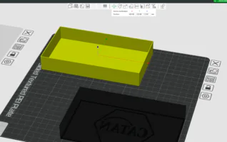 stampa inversa - posizionamento su slicer