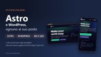 Astro e WordPress, ognuno al suo posto: copertina con la home del nuovo sito Mavida realizzato con Astro