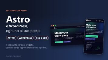 Astro per i siti dei clienti, senza dire addio a WordPress 2 Astro e WordPress, ognuno al suo posto: copertina con la home del nuovo sito Mavida realizzato con Astro