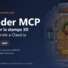 Copertina dell'articolo su Blender MCP: la porta dell'elfo di Natale modellata da Claud.ia per la stampa 3D, con i formati STL, 3MF e AMS
